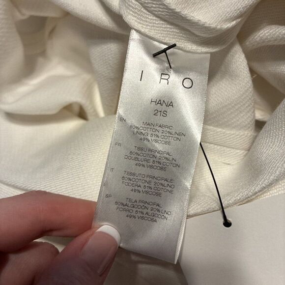 Iro Authentic Hana Playsuit Long Sleeve Solid White Mini Jumpsuit Medium 38 - Picture 12 of 13